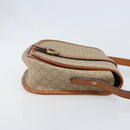 CELINE Macadam Canvas Shoulder Bag PVC Beige Gold Auth 174598-3