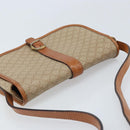 CELINE Macadam Canvas Shoulder Bag PVC Beige Gold Auth 174598-6