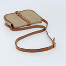 CELINE Macadam Canvas Shoulder Bag PVC Beige Gold Auth 174598-7