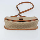 CELINE Macadam Canvas Shoulder Bag PVC Beige Gold Auth 174598-5