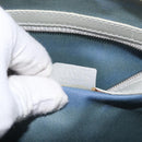 CELINE C Macadam Canvas Hand Bag Light Blue Silver Auth 174602A-21