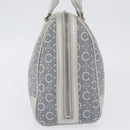CELINE C Macadam Canvas Hand Bag Light Blue Silver Auth 174602A-5