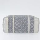 CELINE C Macadam Canvas Hand Bag Light Blue Silver Auth 174602A-9