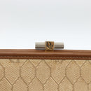 Christian Dior Clutchtasche aus Canvas mit Wabenmuster Beige Gold Authentisch 174606-8