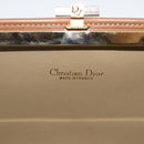 Christian Dior Clutchtasche aus Canvas mit Wabenmuster Beige Gold Authentisch 174606-9