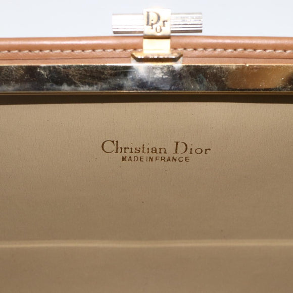 Christian Dior Clutchtasche aus Canvas mit Wabenmuster Beige Gold Authentisch 174606