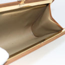 Christian Dior Clutchtasche aus Canvas mit Wabenmuster Beige Gold Authentisch 174606-11