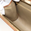 Christian Dior Clutchtasche aus Canvas mit Wabenmuster Beige Gold Authentisch 174606-12