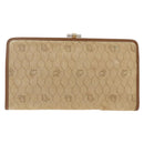 Christian Dior Clutchtasche aus Canvas mit Wabenmuster Beige Gold Authentisch 174606-2