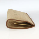 Christian Dior Clutchtasche aus Canvas mit Wabenmuster Beige Gold Authentisch 174606-4
