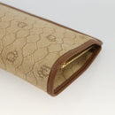 Christian Dior Clutchtasche aus Canvas mit Wabenmuster Beige Gold Authentisch 174606-7