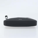 Salvatore Ferragamo Clutch Bag Leather Black Silver Auth 174608-7