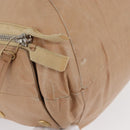 CELINE Handtasche Leder Beige Gold Auth 174610-10