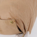 CELINE Handtasche Leder Beige Gold Auth 174610-12