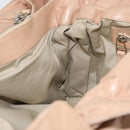 CELINE Handtasche Leder Beige Gold Auth 174610-19