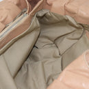CELINE Handtasche Leder Beige Gold Auth 174610-22