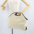 LOEWE Handtas Canvas Leer Beige Goud Authentiek 174611-22