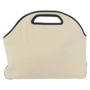 LOEWE Handtas Canvas Leer Beige Goud Authentiek 174611-2