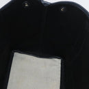 BALENCIAGA Cabas Tote Bag Canvas Leather Beige Black Silver 339933 Auth 174612-16