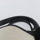 BALENCIAGA Cabas Tote Bag Canvas Leather Beige Black Silver 339933 Auth 174612-8