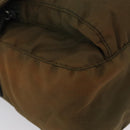 PRADA Shoulder Bag Nylon Khaki Silver Auth 174613-14
