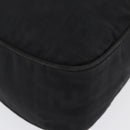 FENDI Zucca Canvas Shoulder Bag Black Gold Auth 174614-9
