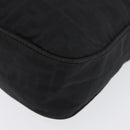 FENDI Zucca Canvas Shoulder Bag Black Gold Auth 174614-14