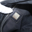 FENDI Zucca Canvas Shoulder Bag Black Gold Auth 174614-19