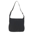 FENDI Zucca Canvas Shoulder Bag Black Gold Auth 174614-2
