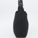 FENDI Zucca Canvas Shoulder Bag Black Gold Auth 174614-4