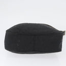 FENDI Zucca Canvas Shoulder Bag Black Gold Auth 174614-5