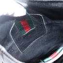 GUCCI Long Boots Unborn Calf Skin 34 1/2 C Black Auth 174616A-16