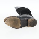 GUCCI Long Boots Unborn Calf Skin 34 1/2 C Black Auth 174616A-20