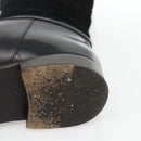 GUCCI Long Boots Unborn Calf Skin 34 1/2 C Black Auth 174616A-21