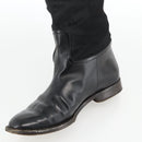 GUCCI Long Boots Unborn Calf Skin 34 1/2 C Black Auth 174616A-24