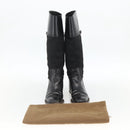 GUCCI Long Boots Unborn Calf Skin 34 1/2 C Black Auth 174616A-30