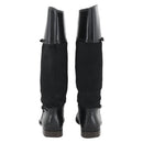 GUCCI Long Boots Unborn Calf Skin 34 1/2 C Black Auth 174616A-3
