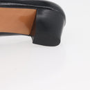 Salvatore Ferragamo Pumps Leather 6 Black Auth 174618A-28