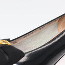 Salvatore Ferragamo Pumps Leather 6 Black Auth 174618A-36