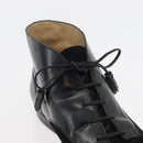 Salvatore Ferragamo Short Boots Leather Black Auth 174623A-31