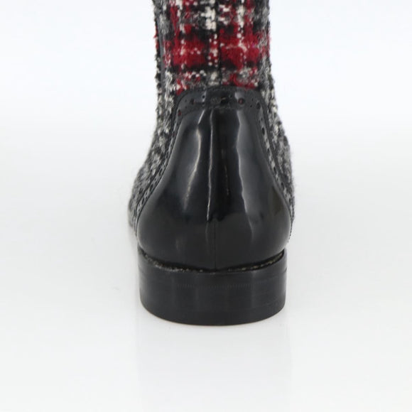 DOLCE&GABBANA Long Boots Wool 37 Black Auth 174624A