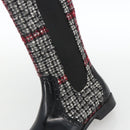 DOLCE&GABBANA Long Boots Wool 37 Black Auth 174624A-13