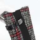 DOLCE&GABBANA Long Boots Wool 37 Black Auth 174624A-30