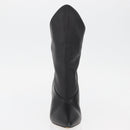 GIVENCHY Short Boots Leather Black Auth 174625A-11