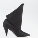 GIVENCHY Short Boots Leather Black Auth 174625A-19