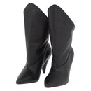 GIVENCHY Short Boots Leather Black Auth 174625A-1