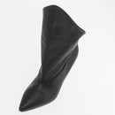 GIVENCHY Short Boots Leather Black Auth 174625A-21