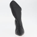 GIVENCHY Short Boots Leather Black Auth 174625A-26