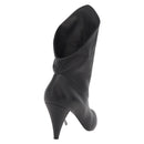 GIVENCHY Short Boots Leather Black Auth 174625A-3