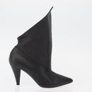 GIVENCHY Short Boots Leather Black Auth 174625A-4